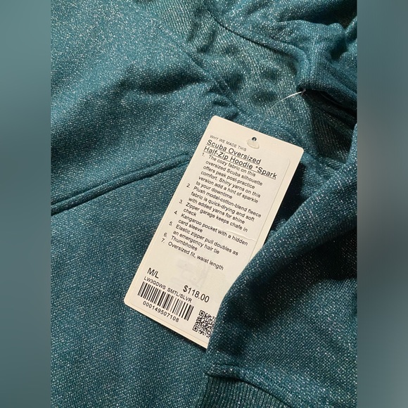 Lululemon Scuba Oversized Half-Zip Hoodie *Spark NWT - Picture 3 of 4